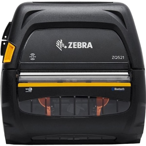 Zebra ZQ521 Mobile Direct Thermal Printer - Monochrome - Label/Receipt Print - Bluetooth - Near Field Communication (NFC) - Real