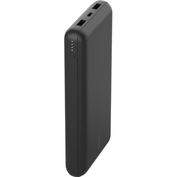 Belkin BOOST?CHARGE Power Bank - Black - For Smartphone, iPad Air, iPad mini - 20000 mAh - 3 x USB - Black