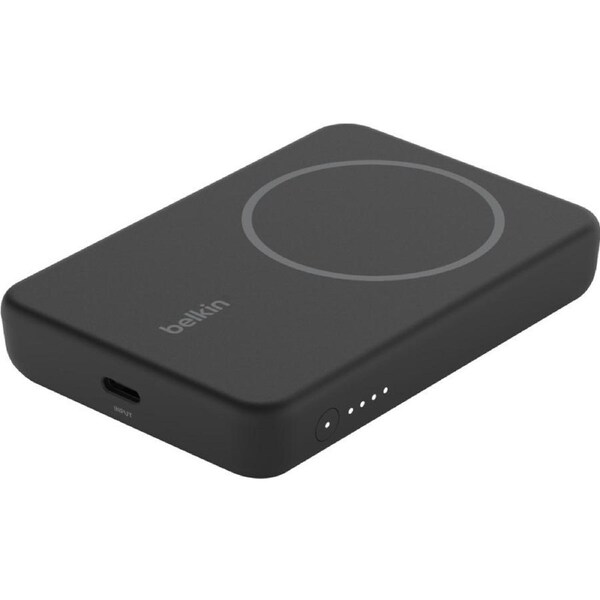 Belkin BOOST?CHARGE Power Bank - Black - For iPhone 13 Pro, iPhone 12 - 5000 mAh - Black