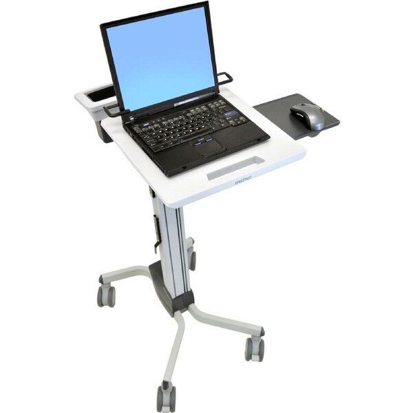 Ergotron Neo-Flex Laptop Trolley - 6.80 kg Capacity - 4 Casters - Aluminium - 731.5 mm Width x 1214.1 mm Height - Grey - 30.5 cm (12") to 43.9 cm
