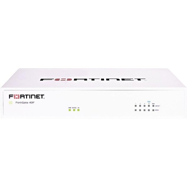 Fortinet FortiGate FG-40F Network Security/Firewall Appliance - Application Security - 5 Port - 10/100/1000Base-T - Gigabit Ethernet - 640 MB/s - AES