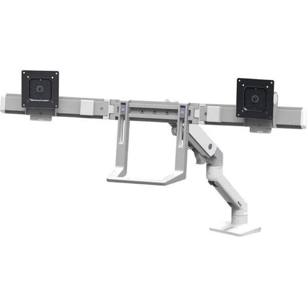 Ergotron Mounting Arm for Monitor, TV - White - Height Adjustable - 2 Display(s) Supported - 81.3 cm (32") Screen Support - 7.94 kg Load Capacity - x