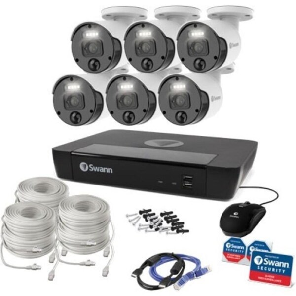 Swann Master 8 Channel Night Vision Wired Video Surveillance System 2 TB HDD - Camera, Network Video Recorder - 3840 x 2160 Came