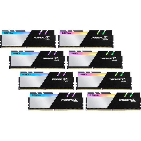 G.SKILL Trident Z Neo RAM Module for Motherboard, Desktop PC, Workstation - 256 GB (8 x 32GB) - DDR4-3600/PC4-28800 DDR4 SDRAM - 3600 MHz - CL18 - V