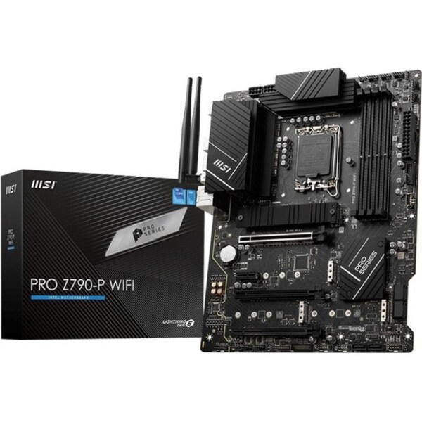 MSI Z790-P WIFI Desktop Motherboard - Intel Z790 Chipset - Socket LGA-1700 - ATX - Core i5, Core i7, Core i9, Pentium Gold, Celeron, Core i3 - 128 GB