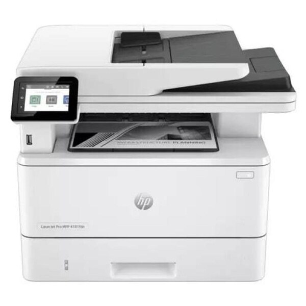 HP LaserJet Pro 4101fdn Wired Laser Multifunction Printer - Monochrome - Copier/Fax/Printer/Scanner - 42 ppm Mono Print - 4800 x 600 dpi Print - - Up