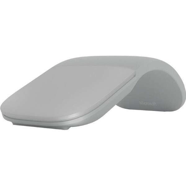 Microsoft Arc Touch Mouse - Bluetooth - BlueTrack - 2 Button(s) - Light Grey - Wireless
