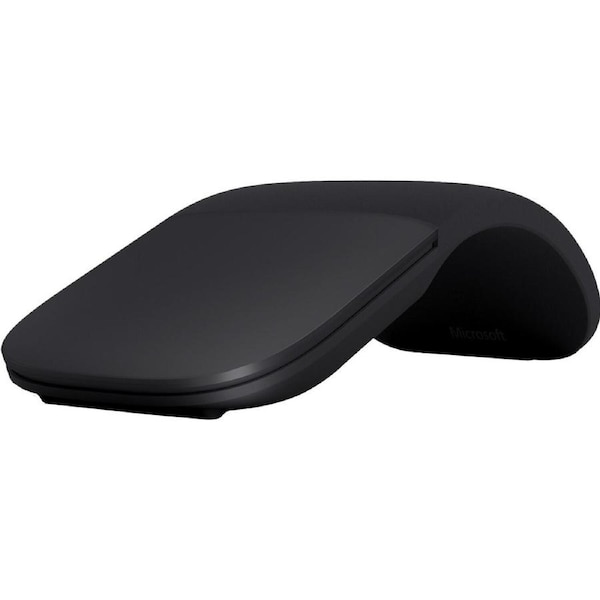 Microsoft Surface Arc Mouse - Bluetooth - USB - BlueTrack - 2 Button(s) - Black - Wireless - 1000 dpi - Scroll Plane - Symmetrical