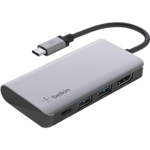 Belkin Connect USB Type C Docking Station - Charging Capability - 4K - 3840 x 2160 - 2 x USB Ports - 2.0 x USB 3.0 - 2 x USB Typ