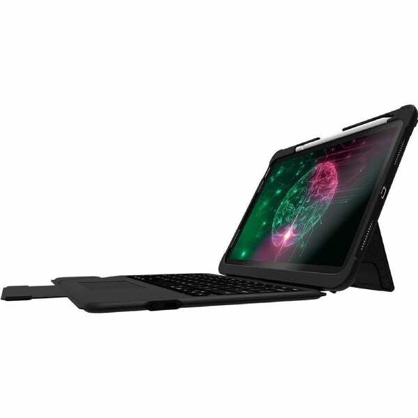 STM Goods Dux Rugged Keyboard/Cover Case Apple iPad (10th Generation) Tablet, Apple Pencil (1st Generation) - Black - Bump Resistant, Spill Splash -