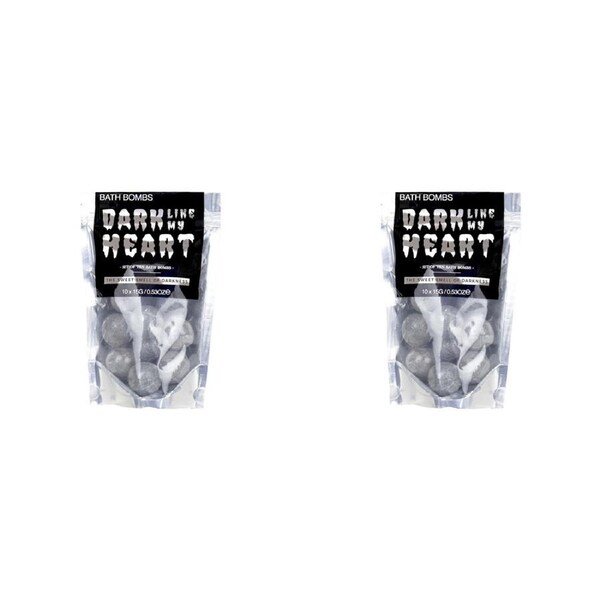 20pc Gift Republic 15g Dark Like My Heart Bath Bombs Scented Fizzies Fragrance