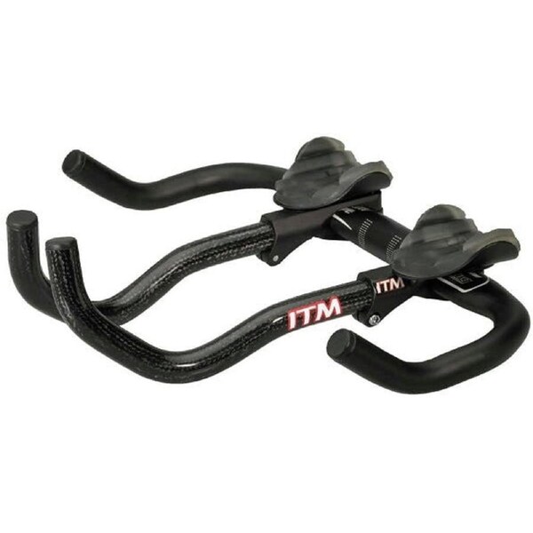 ITM Ultra-Vip Carbon Bars Bent - Black Size -