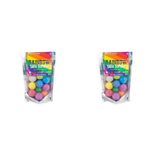 20pc Gift Republic 15g Tropical Rainbow Bath Bombs Scented Fizzies Fragrance