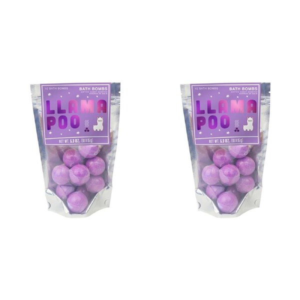 20pc Gift Republic Llama Poo 21cm/15g Bath Bombs Scented Fizzies Cotton Candy