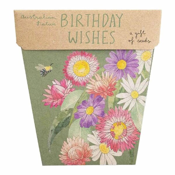 Birthday Wishes Australian Natives Gift of Seeds - Sow 'n Sow