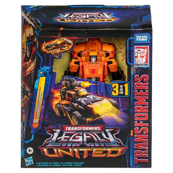 Transformers Legacy United: Leader Class G1 Triple Changer Sandstorm Converting Action Figure