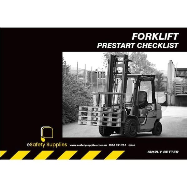 Forklift Pre-Start Checklist Books