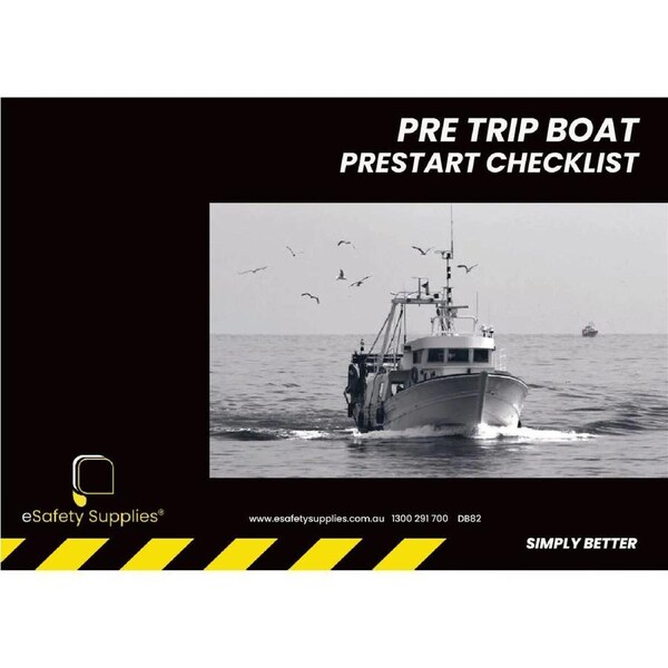 Pre Trip Boat Prestart Checklist Books