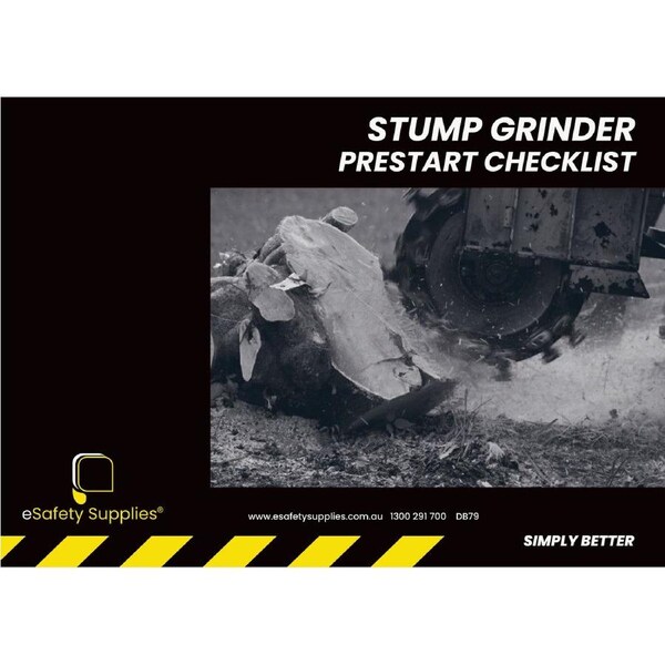 Stump Grinder Prestart Books