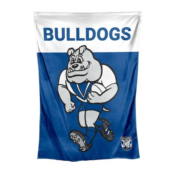 Canterbury Bulldogs NRL Retro Mascot Design Wall Flag Banner