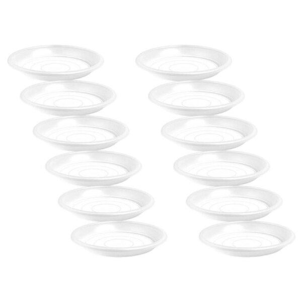 12x Artevasi Transparent 15cm Saucer Drip Tray Indoor/Outdoor Pot Plant Holder