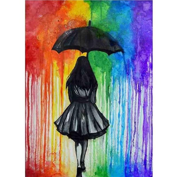 Catzon Little Girl 5D Diamond Art Painting Kits for Home Decoration and Room Wall Decor-0003216