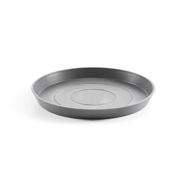 Ecopots Plant Pot Saucer Round 44.5 Grey 44.5x3.5cm Home Indoor/Outdoor Decor