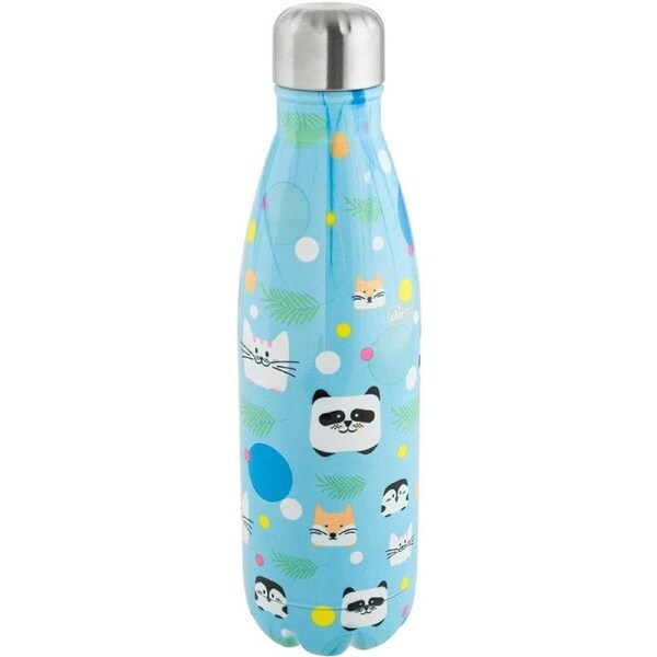 Chicco Nursing Drinky 500ml Thermal Drink Bottle Stainless Steel Insulated Asstd