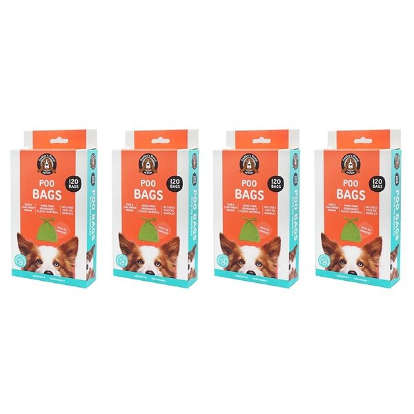 480pc Dudley's World Of Pets Dog Poo Clean Up Portable Eco Friendly Bags