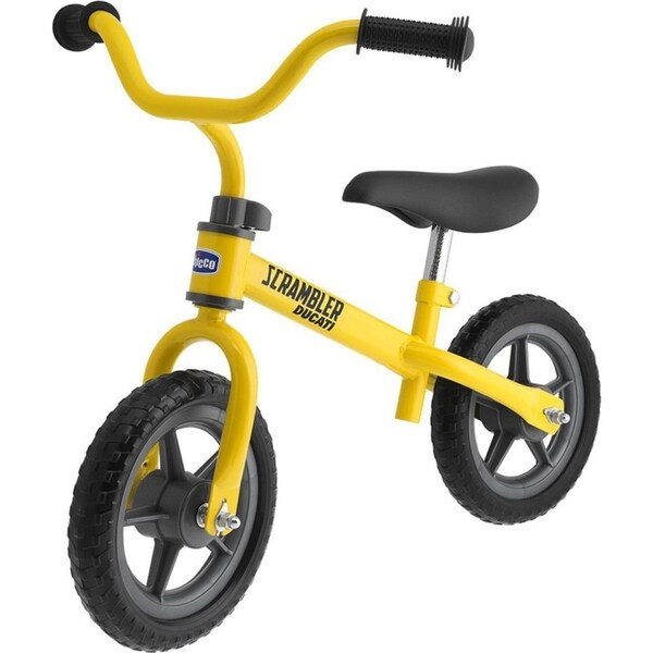 Chicco Toy 68cm Ducati Scrambler Kids Ride-On Balance Bike Outdoor Bicycle YLW