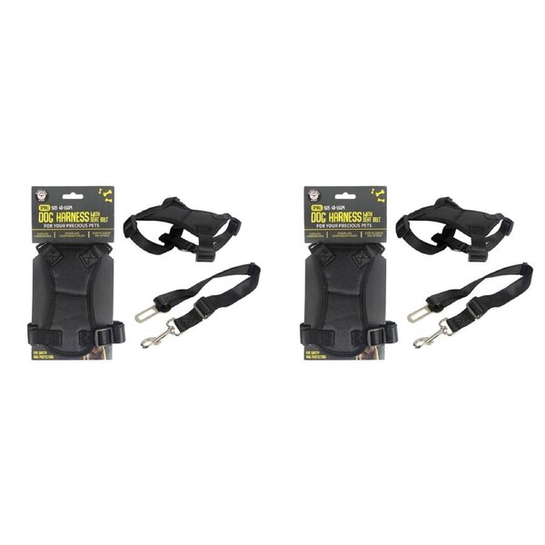 2x Dudley's World Of Pets Small Dog/Pet Travel Safety Harness With Seat Belt