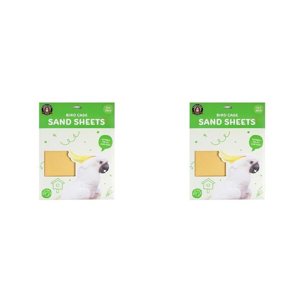 16pc Dudley's World Of Pets Bird Cage Sand Sheets Interactive Play Toy