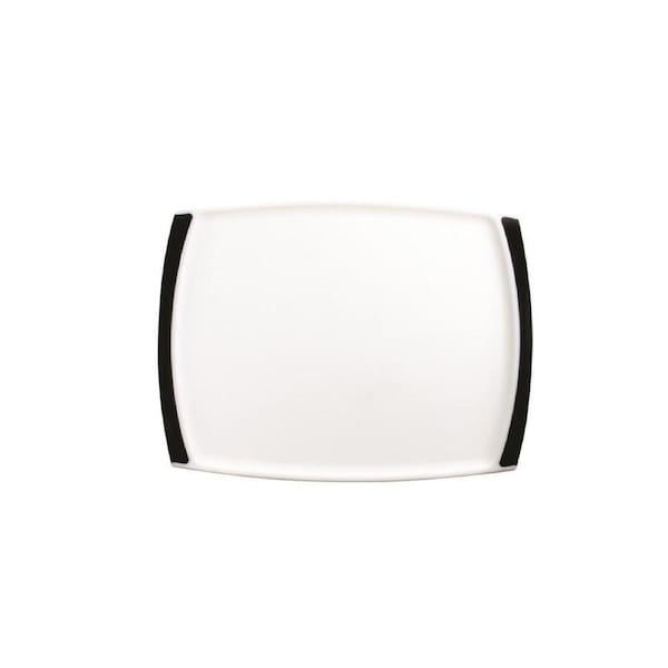 Dexas Concave Silicone 28x37cm Cutting Board Vegetable Chopping Rectangle White