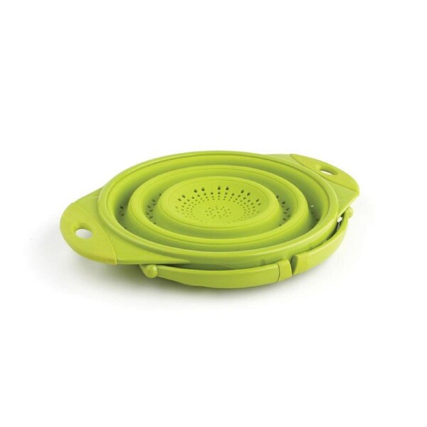 Dexas 25cm Silicone Pop Colander Kitchen Cooking Food/Pasta Drainer Strainer GRN