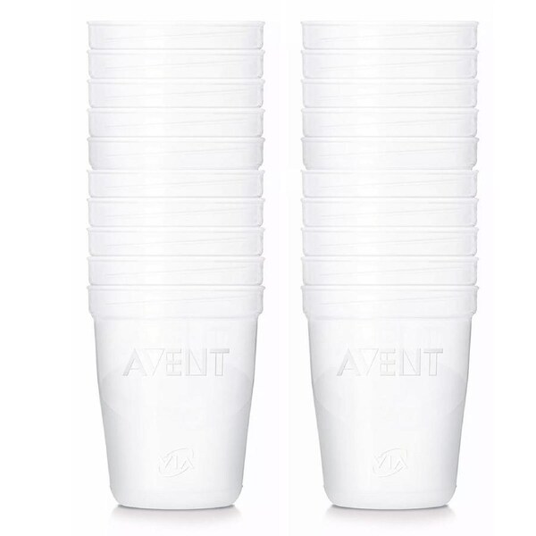 2x 10pc Philips Avent Via Cups Breastmilk Sterile Storage Container 180ml