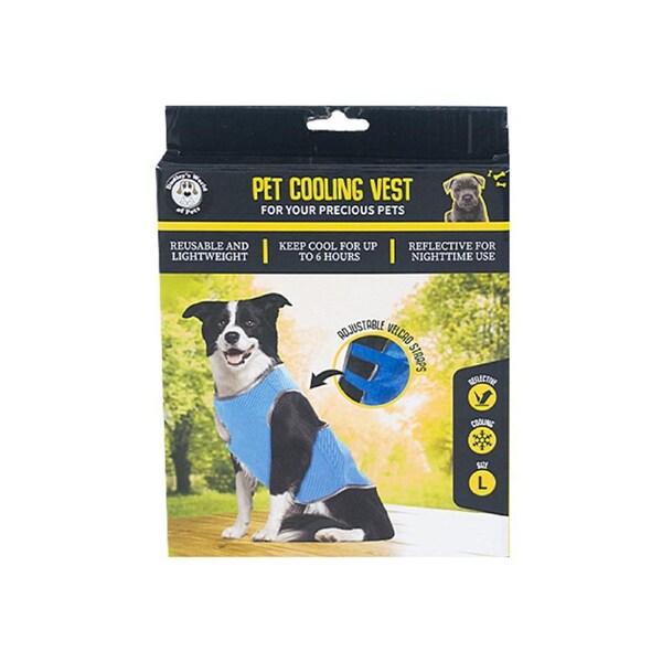 Dudley's World Of Pets Dog/Cat/Pet Care Portable Walking Cooling Vest- Large