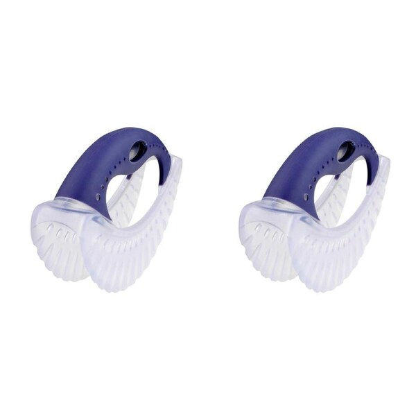 2x Dexas Silicone 19cm Mezzaluna Chopper Herbs/Vegetable Slicer Utensil Purple