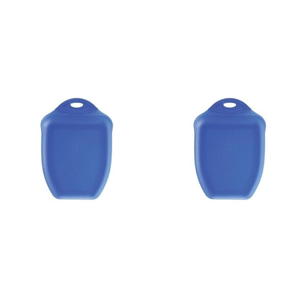 2x Dexas 33cm Chop & Scoop Silicone Cutting Board Veggie/Fruit Chopping Med Blue