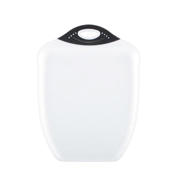 Dexas 38cm Chop & Scoop Cutting Board Vegetable Chopping Lrg White/BLK