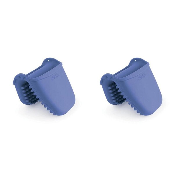 2x Dexas Silicone 11cm Mini Hand Oven Mitt Kitchen Cooking Heat Protection PRPL