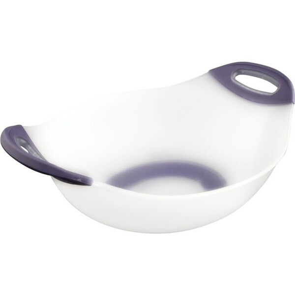 Dexas Silicone 41cm Salad Bowl Food Serving Container w/Purple Handles Tableware