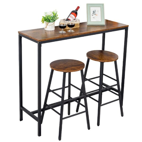 Bar Table and Bar Chairs Set
