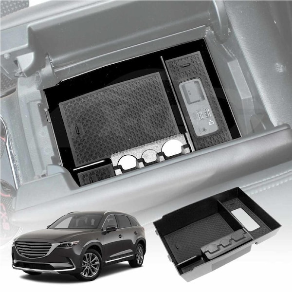 Centre Console Armrest Organizer Tray for Mazda CX-9 CX9 2016-2024 Storage Box Accessories