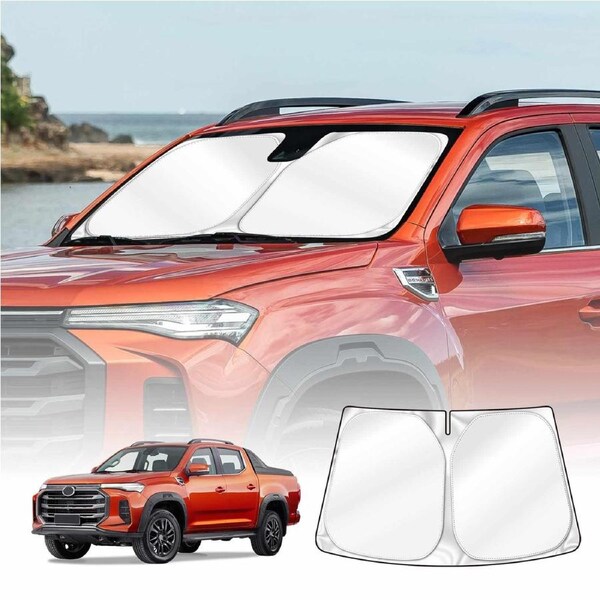 WindScreen Sun Shade for LDV T60 Ute 2017-Onwards Blocks UV Rays Foldable Custom Wind Screen Sun Visor Protector