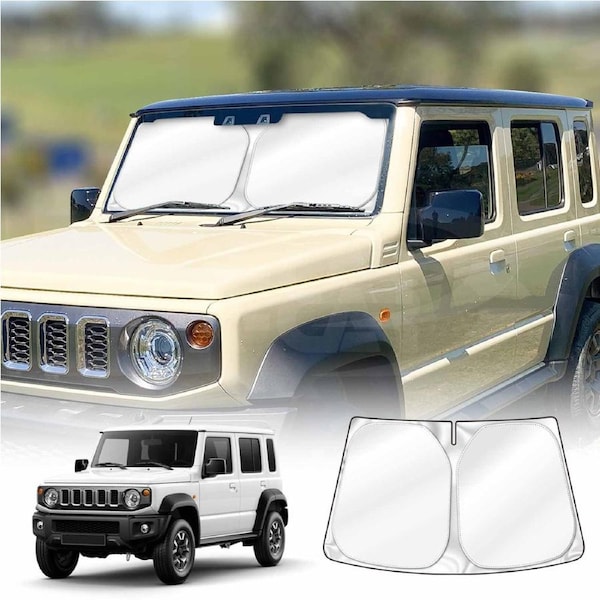 WindScreen Sun Shade for Suzuki Jimny XL 5-Door 2023-Onwards Blocks UV Rays Foldable Custom Wind Screen Sun Visor Protector