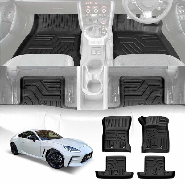 3D Floor Mats for Toyota GR86 2022-Onwards Heavy Duty All Weather Car Mats Carpet Liner Set