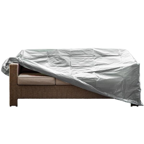 Worth Covering - Grey Outdoor 2-Seater Sofa Cover - 155cm L x 85cm W x 85cm H x 60cm H