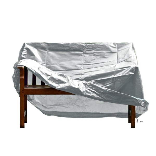 Worth Covering - Grey Outdoor Bench Cover -130cm L x 66cm W x 86cm H x 60cm H