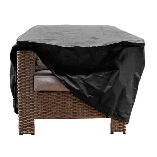 Worth Covering - Premium Outdoor 1-Seater Sofa Cover - 105cm L x 85cm W x 85cm H x 60cm H - Black