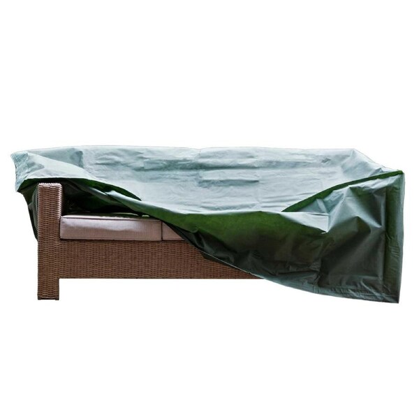 Worth Covering - Premium Outdoor 3-Seater Sofa Cover - 225cm L x 85cm W x 85cm H x 60cm H - Forest Green